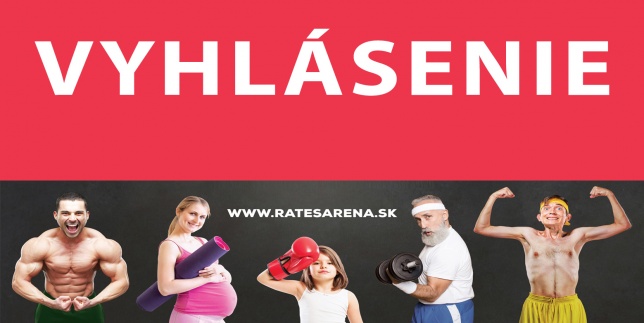 Vyhlásenie pre členov RATES ARENA