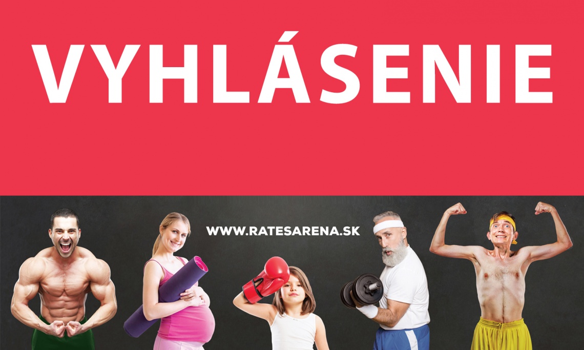 Vyhlásenie pre členov RATES ARENA